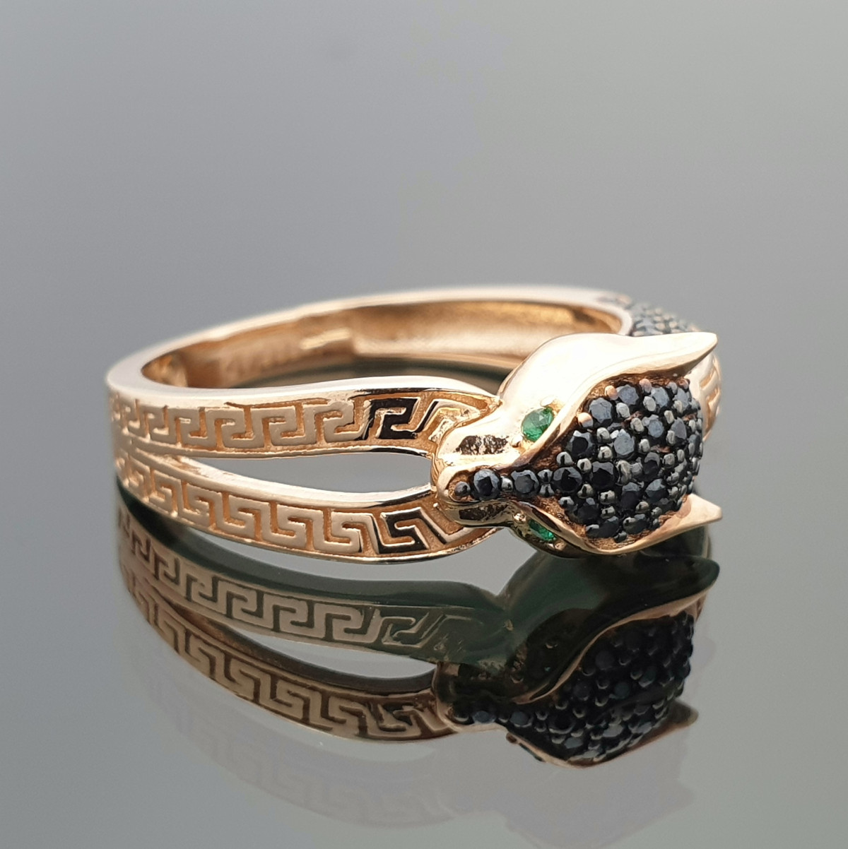 Auksinis žiedas "Leopardas" (1163)