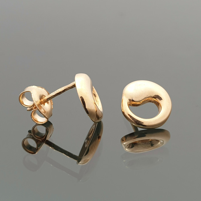 Minimalistiniai auksiniai auskarai (1201)