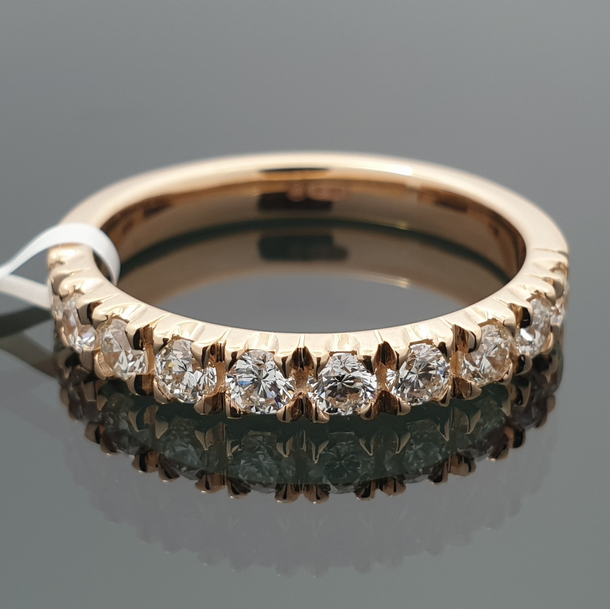 Auksinis žiedas dekoruotas briliantų juostele (1817) 1