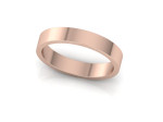 Stačiakampis vestuvinis žiedas 4 mm 4