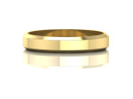 Vestuvinis žiedas nuleistomis briaunomis 4 mm 2