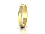 Vestuvinis žiedas nuleistomis briaunomis 4 mm 3