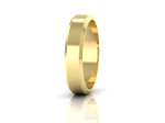 Vestuvinis žiedas nuleistomis briaunomis 5 mm 3