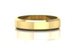 Vestuvinis žiedas nuleistomis briaunomis 5 mm 2