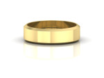 Vestuvinis žiedas nuleistomis briaunomis 6 mm 2