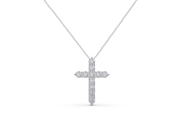 Small diamond cross with chain (394)