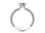  Luxurious and exclusive white gold ring decorated with diamonds (1454) 3