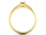 Sužadėtuvių žiedas dekoruotas deimantu "Liucija" 2