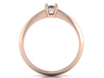 Sužadėtuvių žiedas dekoruotas deimantu "Liucija" 2