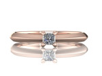 Sužadėtuvių žiedas dekoruotas deimantu "Liucija" 3