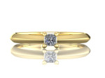 Sužadėtuvių žiedas dekoruotas deimantu "Liucija" 3