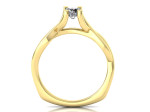 Sužadėtuvių žiedas dekoruotas deimantu "Evelina" 2