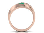 Auksinis žiedas dekoruotas smaragdu "Rusnė" (961) 2