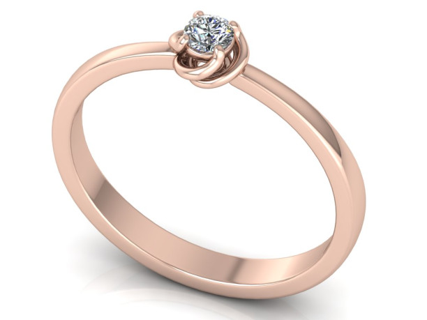 Engagement ring with diamond (2404)