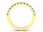 Geltono aukso žiedas dekoruotas briliantų juostele "Adelė" (1278) 2