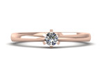 Classic engagement ring with diamond (2398) 2