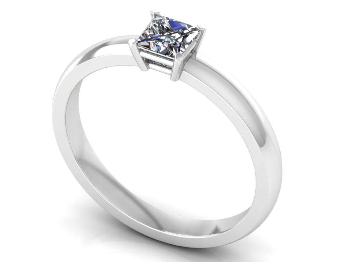 Sužadėtuvių žiedas dekoruotas deimantu "Luiza" 1