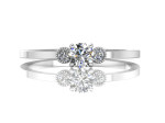  White gold ring decorated with diamonds (1226) 3