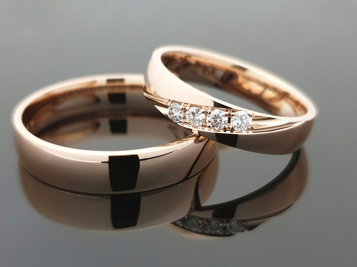 Vestuviniai žiedai su briliantais (vz3)