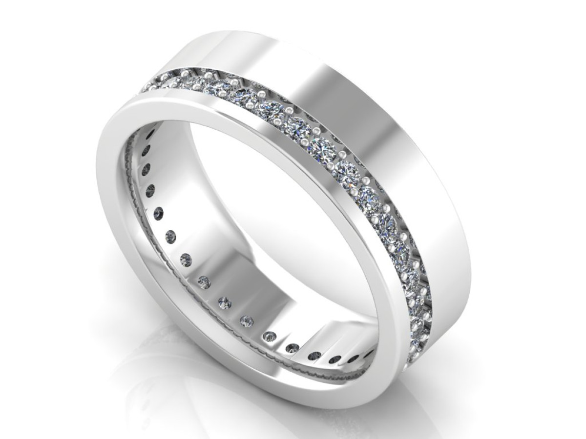 Sužadėtuvių žiedas dekoruotas briliantais "Evija"