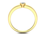 Sužadėtuvių žiedas dekoruotas briliantu "Leticija" 2
