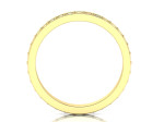 Auksinis žiedas dekoruotas spalvotų safyrų eilute "Ema" 2