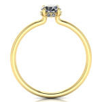 Sužadėtuvių žiedas dekoruotas briliantu "Lorena" (832) 2