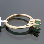 Auksinis žiedas dekoruotas smaragdu (1472) 2