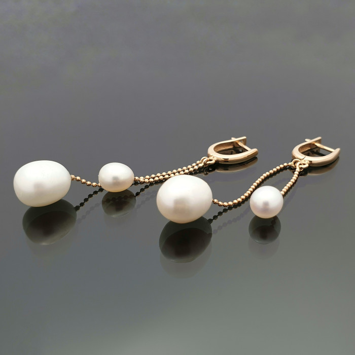 Kabantys auskarai su perlais (187)