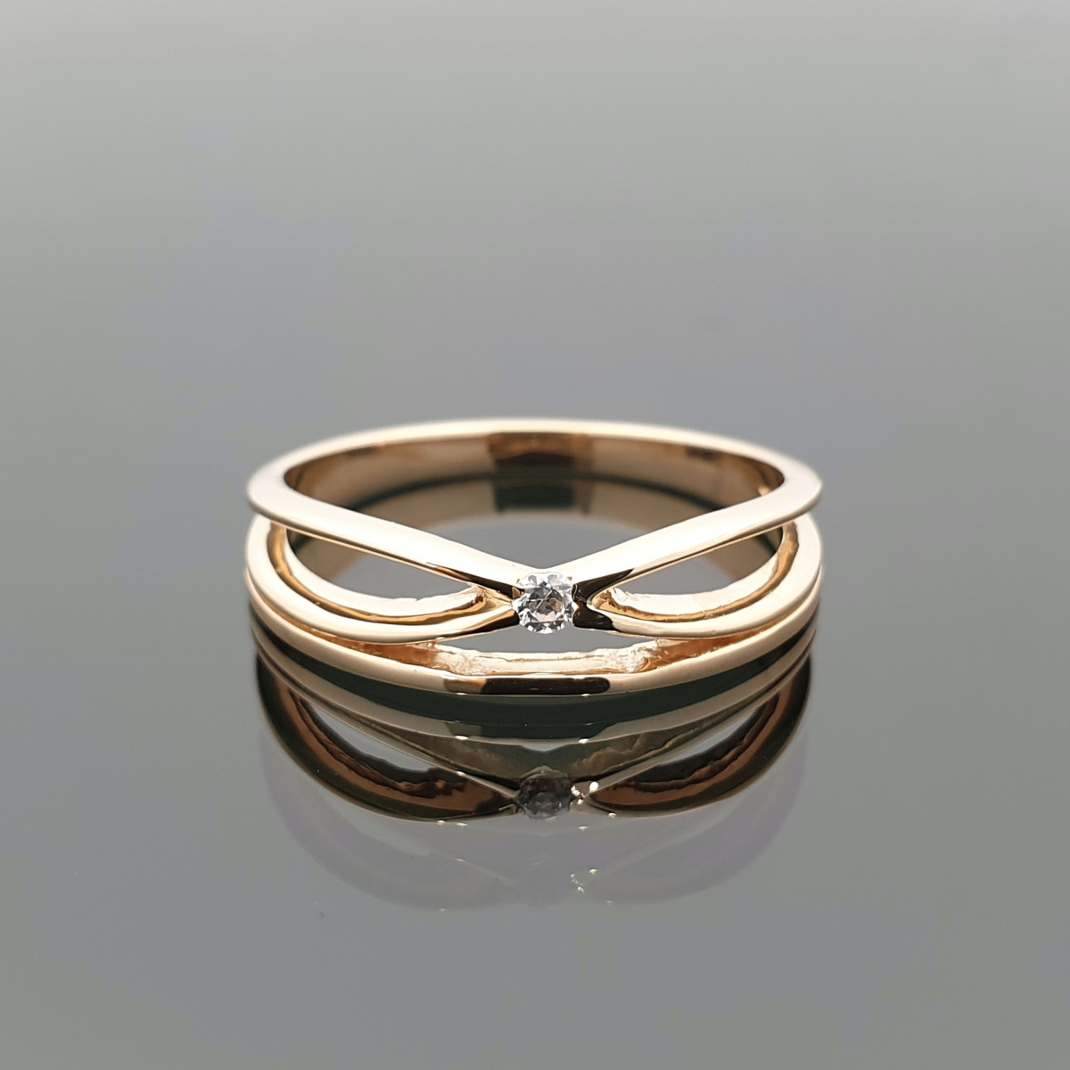 Auksinis žiedas "Kaspinėlis" (573) 1