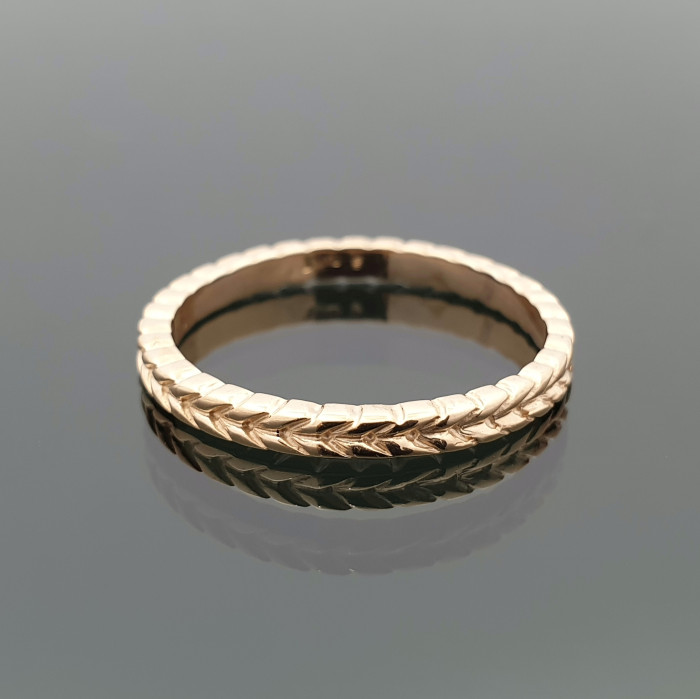 Auksinis žiedas "Pynė" (581)