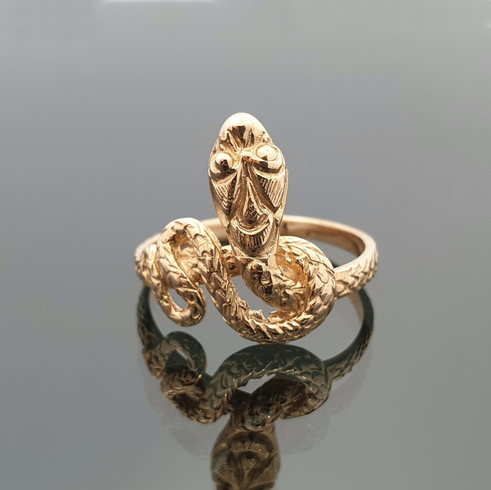 Auksinis žiedas "Gyvatė" (182)