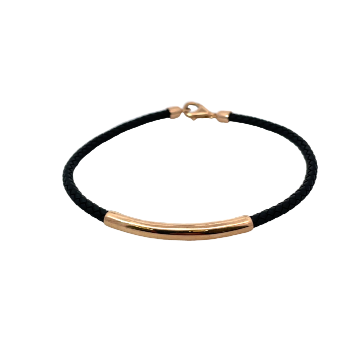  Black bracelet with gold details (551)