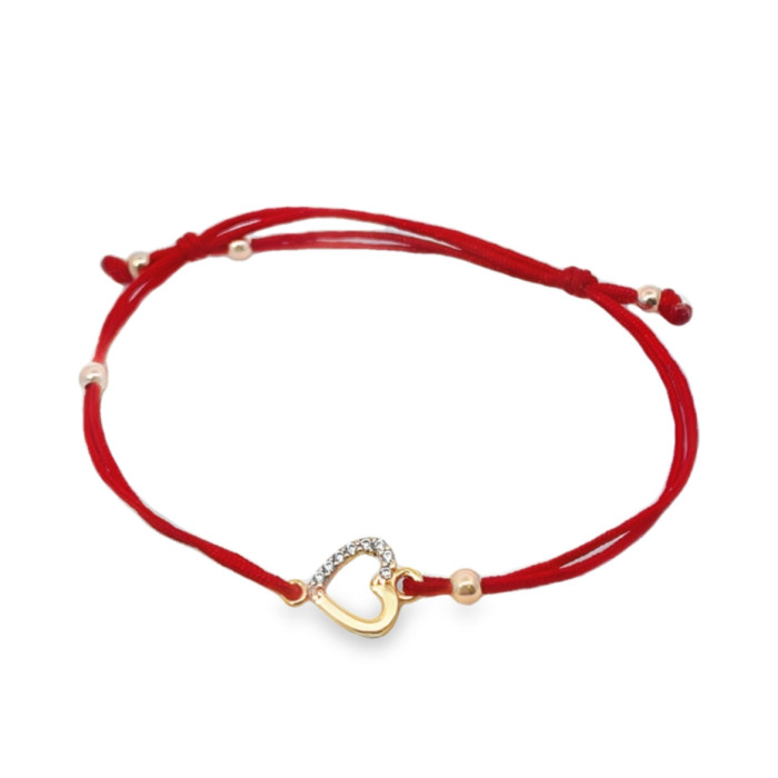 Red thread bracelet "Heart" (558)