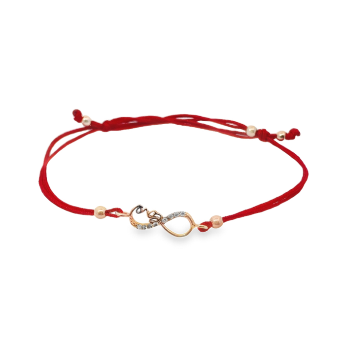 Red thread bracelet "Infinity" (561)