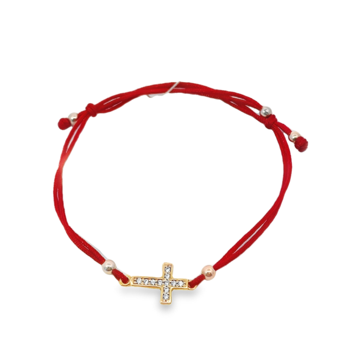 Red thread bracelet "Cross" (560)