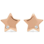 Zelta auskari , Ar acīm, Zelta standarts: 585, Produkta foto svars: 1.17 g, Dārgakmeņi: Cirkons - Pielāgotas rotājumlietas