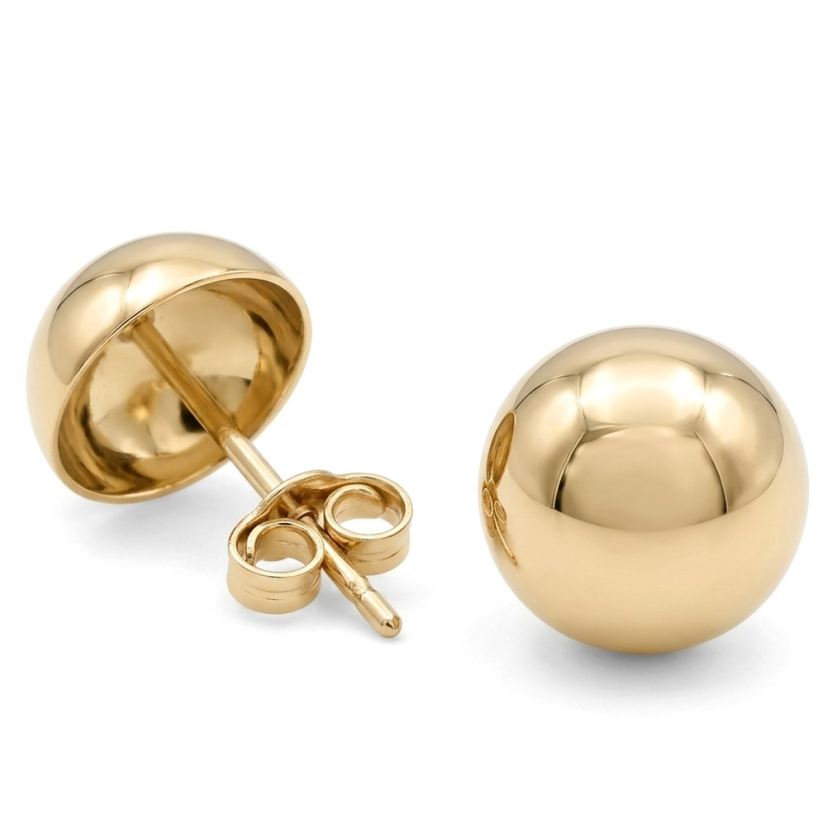 Zelta auskari "Burbuļi" (1806), Bez cilpām, Zelta standarts: 585, Produkta foto svars: 0.79 g - Rotājumlietas internetā