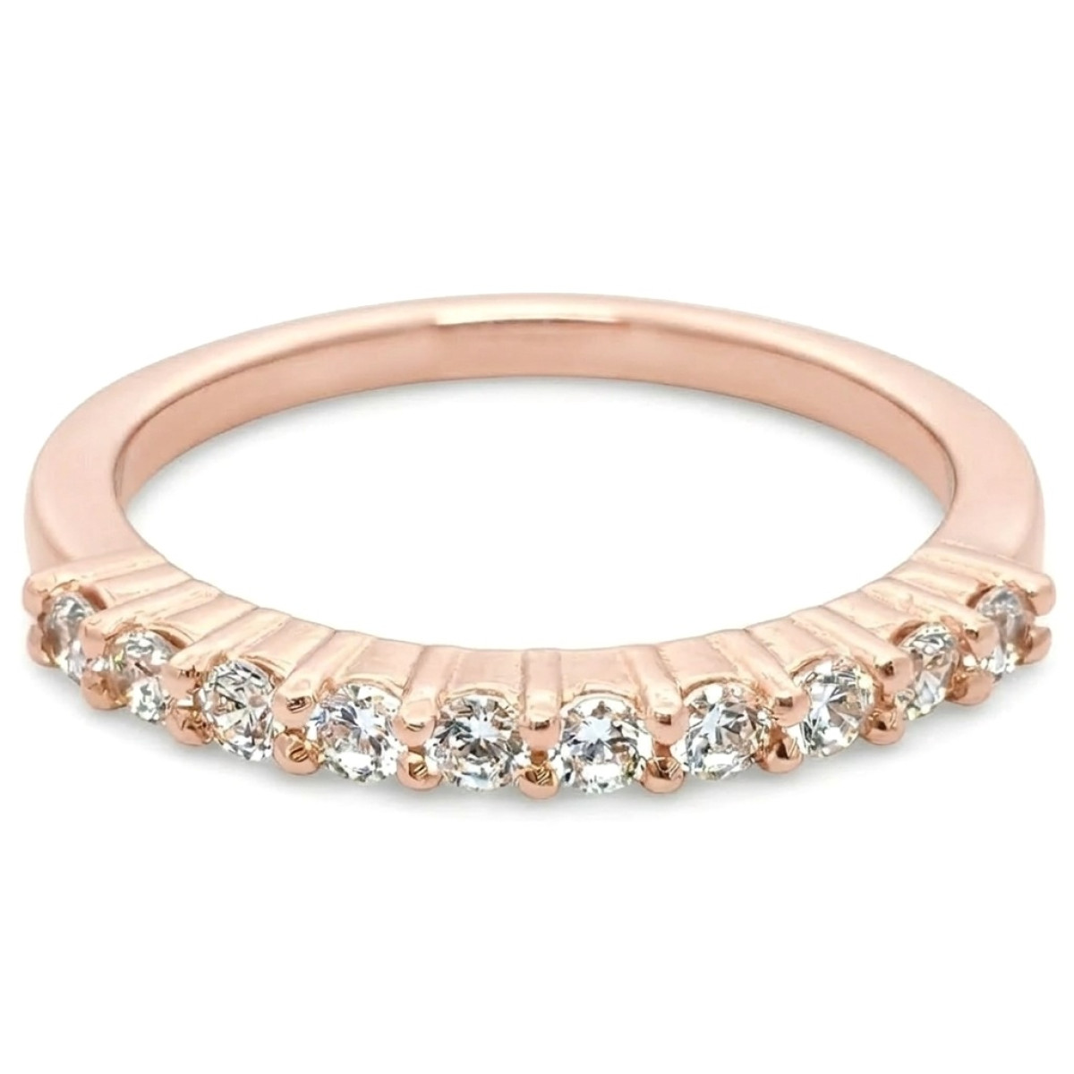 Auksinis žiedas su cirkonio akučių juostele (1900), Su akutėmis, Aukso praba: 585, Gaminio nuotraukoje svoris: 2.50 g, Brangakmenis: Cirkonis - Juvelyrika internetu