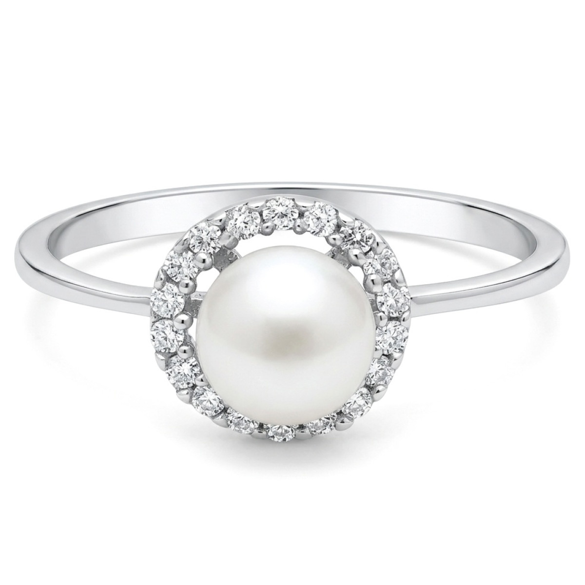 Zelta gredzens ar pērli (269), Ar pērlēm, Zelta standarts: 585, Produkta foto svars: 1.66 g, Dārgakmeņi: Perlas - Rotājumlietas internetā