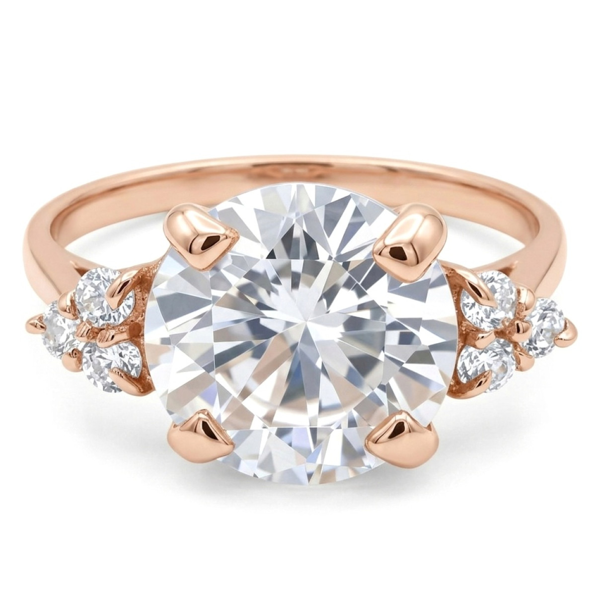 Zelta gredzens ar lielām kristāla acīm (302), Ar acīm, Zelta standarts: 585, Produkta foto svars: 3.72 g, Dārgakmeņi: Cirkons - Rotājumlietas internetā