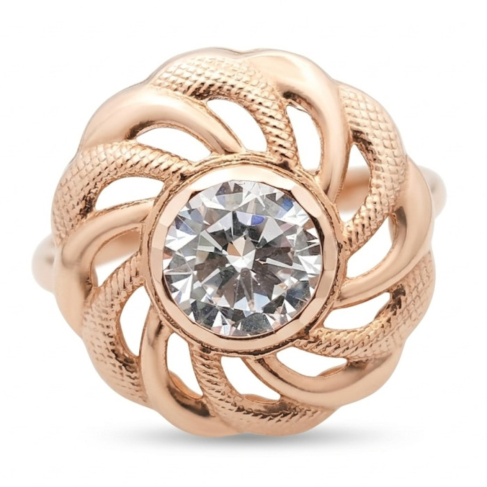 Zelta gredzens ar kristāla acīm (33)