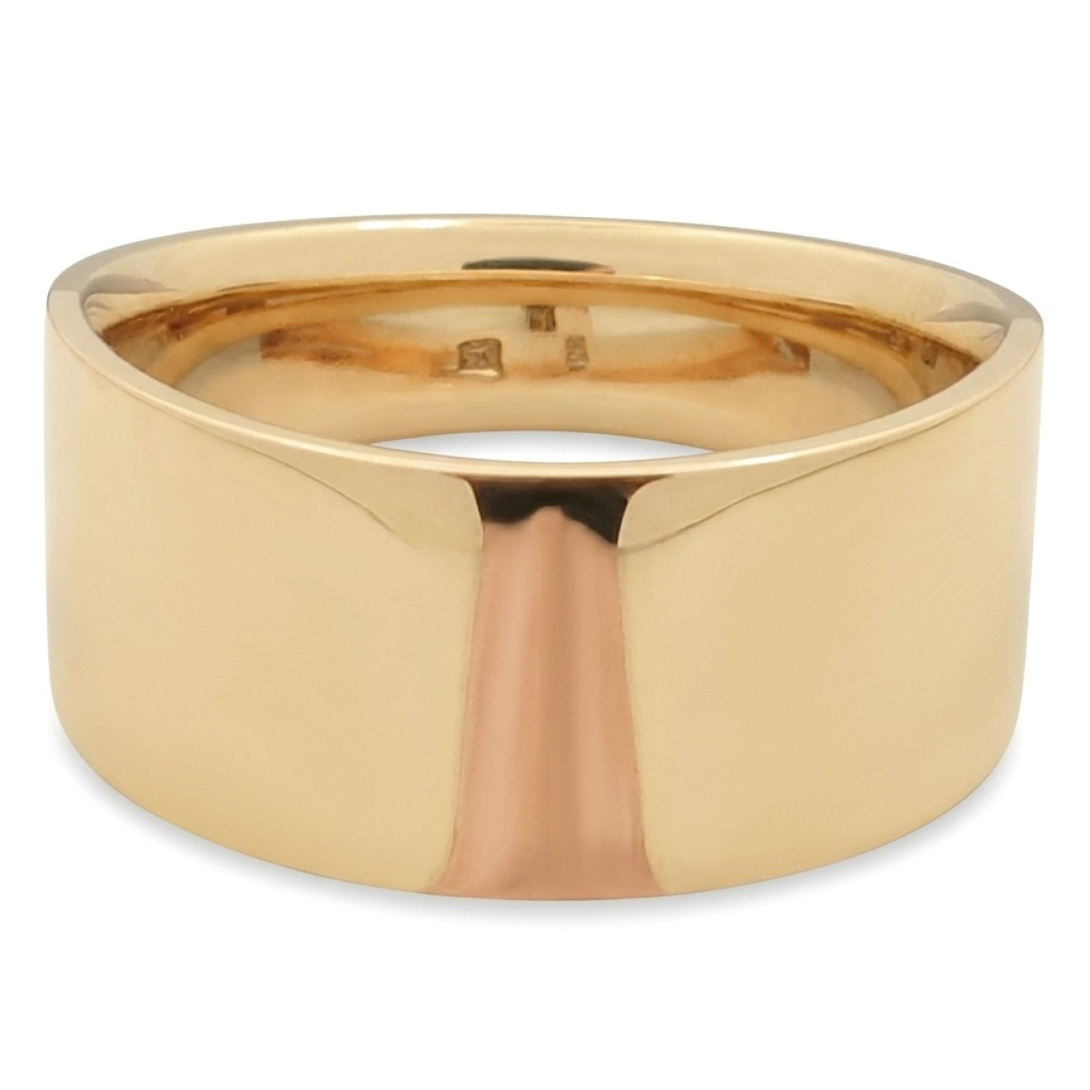 Plats zelta gredzens (364), Bez cilpām, Zelta standarts: 585, Produkta foto svars: 7.92 g - Rotājumlietas internetā