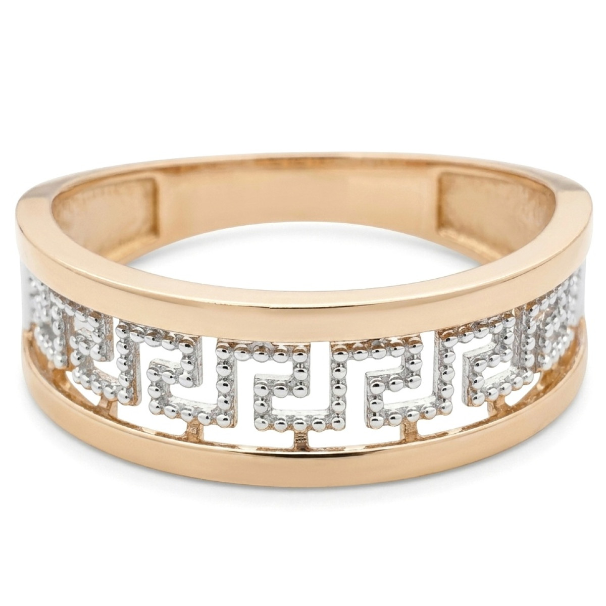 Zelta gredzens "Henrieta", Bez cilpām, Zelta standarts: 585, Produkta foto svars: 2.48 g, Dārgakmeņi: Cirkons - Rotājumlietas internetā