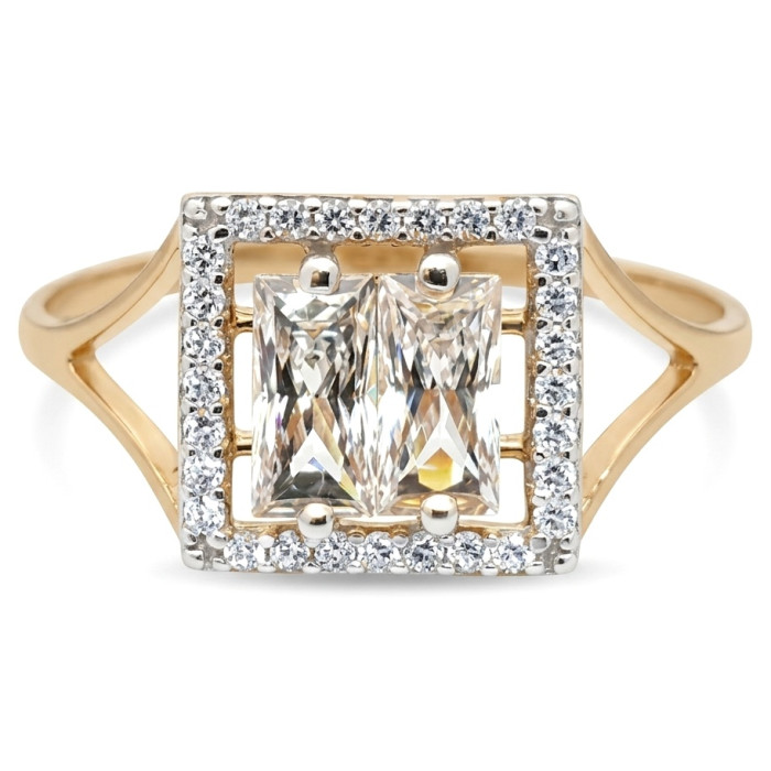 Auksinis žiedas "Dama"