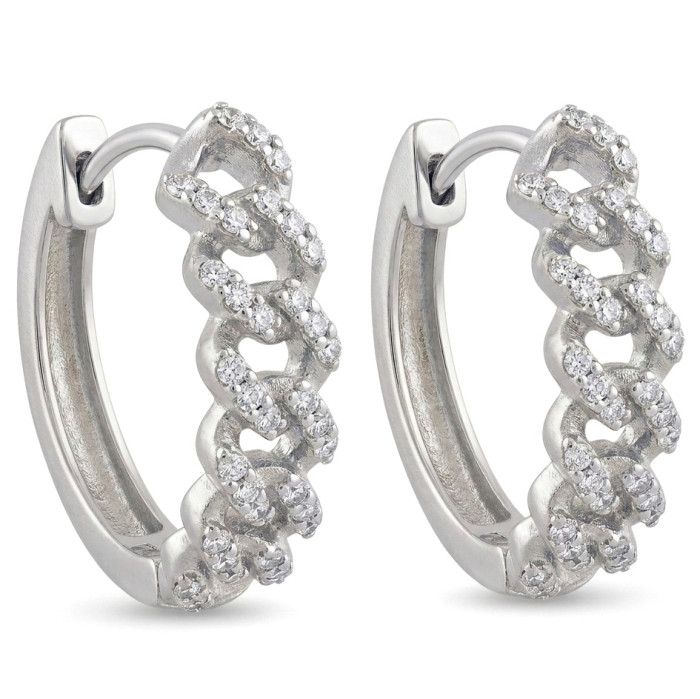 Exclusive earrings with diamonds (382)