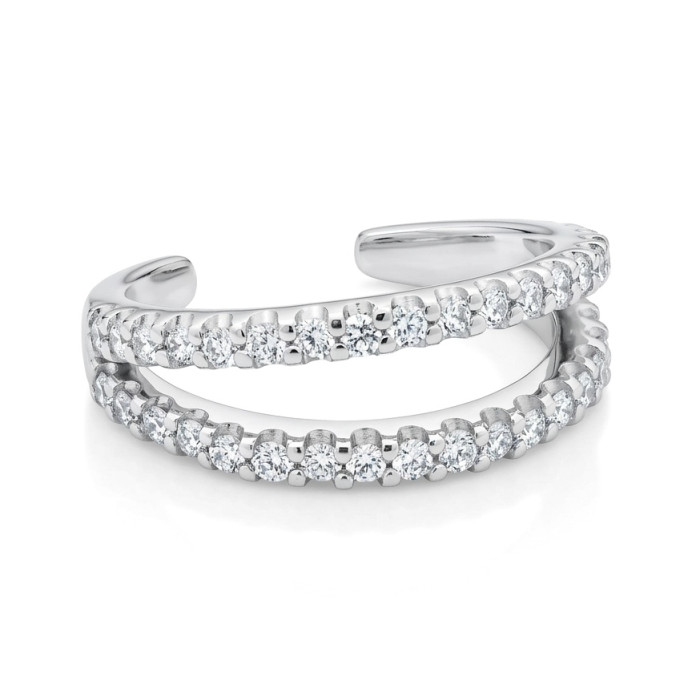 Gold earring with diamonds (457)