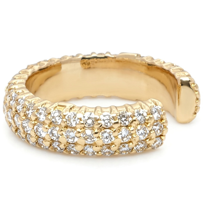 Gold Cuff Earring with Diamonds (506)