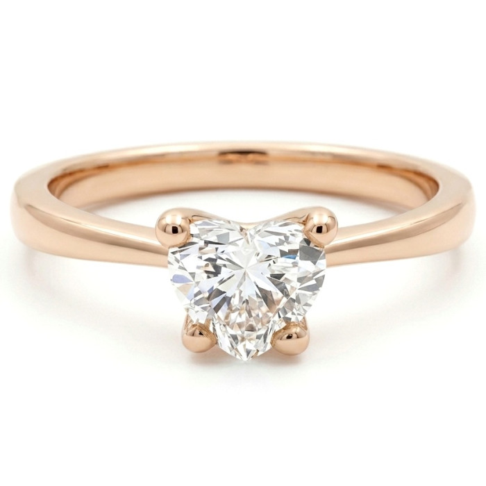 Auksinis žiedas su Lab Grown širdelės formos deimantu (17)