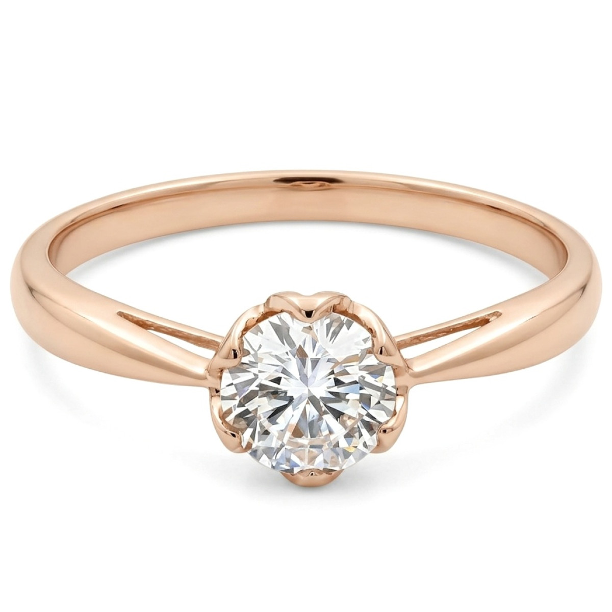 Auksinis žiedas dekoruotas Lab Grown deimantu (19), LAB GROWN žiedai, Aukso praba: 585, Gaminio nuotraukoje svoris: 1.79 g, Brangakmenis: Lab Grown diamond, Brangakmenio svoris ct.: 0.30-0.69 ct, Brangakmenio svoris: 0.50 ct - Juvelyrika internetu